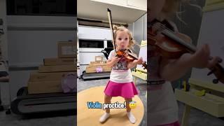 Violin practice!  #toddlerlife #piano