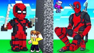 I Cheated With DEADPOOL in Minecraft Build Battle!