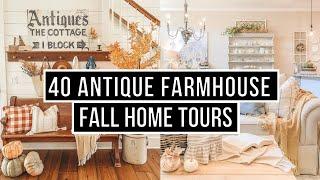 10 Hours of Fall Farmhouse Home Tours  Fall Home Inspiration 2022 *Music Only*