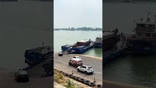 Ferry crossing the river. Safety is the first priority.Short film entertainment #145