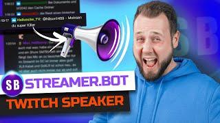 GIB deinen TWITCH ZUSCHAUERN eine STIMME! Twitch Speaker Tutorial