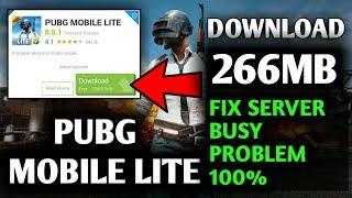 PUBG MOBILE LITE Server Error Fix 100% |  How to Fix PUBG LITE Server Problem 2020 Update