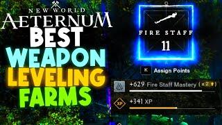 Where To Level Weapon FAST! - New World Aeternum Weapon Mastery Farms Compared