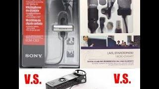 Sony ECM CS3 vs Audio technica ATR3350 vs Rode Smartlav+