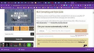 Owl Purdue MLA