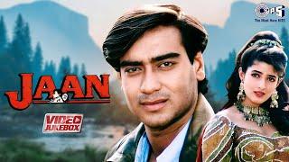 Jaan Movie Songs Video Jukebox | Ajay Devgn, Twinkle Khanna | 90s Hits Hindi Songs | Anand-Milind