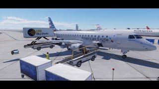 XP12.1.0 beta6 AMERICAN EAGLE E175 REGIONAL OPS #xplane12