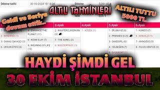 30 Ekim İstanbul At Yarışı | 2.Altılı Tahminleri #tjk #zaferyolu