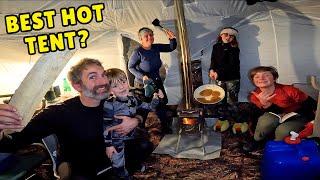 Did We Just Discover the BEST Family Camping Winter Hot Tent?