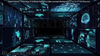 Digital Network Technology AI artificial intelligence data concepts Background C Yo Ta B1 2x2 yellow