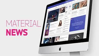 Material News - Multipurpose Responsive HTML | Themeforest Website Templates and Themes