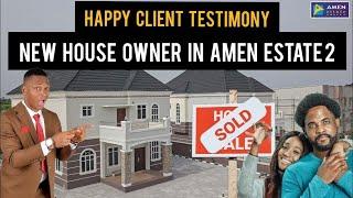 AMEN ESTATE PHASE 2: House Allocation To Client | HAPPY CUSTOMER TESTIMONY |House For Sale In Lagos