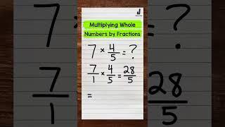 Multiplying Whole Numbers by Fractions | Math with Mr. J #Shorts