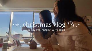 UNI VLOG: christmas, hang out with friends, gingerbread houses, shopping, uni day offs