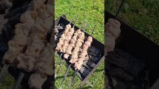 Еда шашлыки из свинины в сметанном маринаде #еда #мясо #шашлыки #food