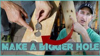 How To Cut a Larger Hole Over a Smaller One