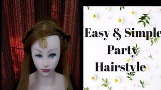 Simple and Easy | Open Party Hairstyle | Mehndi Front Variation | Misha Beauty Salon