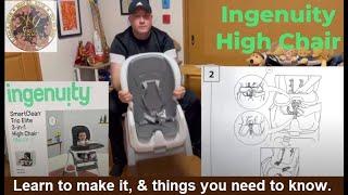 High Chair by Ingenuity Unboxing and Assembly