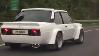 Fiat 131 Abarth Replica on the road