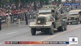 Washington D.C. military parade is estimated to cost up to $45 million as tanks hit the streets