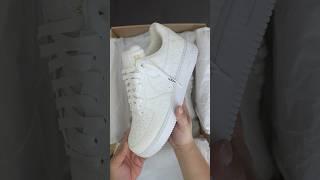 Unbox Nike Air Force 1 Low x Louis Vuitton “All White” #shorts