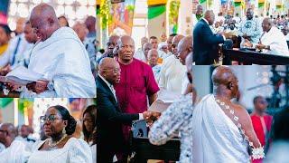 LOVELY!OTUMFUO, LADY JULIA & PREZ AKUFFO ADDO SHOWCASES THEIR DANCING SKILLS @ ST CYPRAINS CHURCH