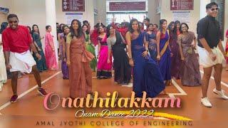 Onathilakkam | Onam Dance 2022 | Amal Jyothi College of Engineering | CSE 19-23 batch