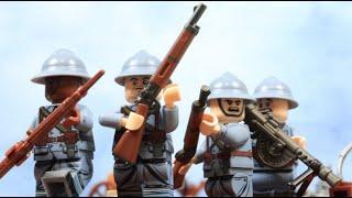 Lego WW1 battle of Verdun - German attack, 1st part. Stop motion.