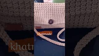 crochet crossbody bag. #crochet #diy #bag #craft #yarn #crossbodybag #cute