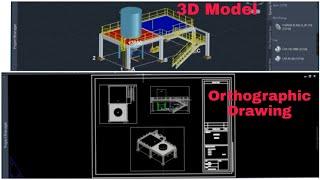 Plant 3d Tutorial For |Orthographic Drawing |Piping Layout|