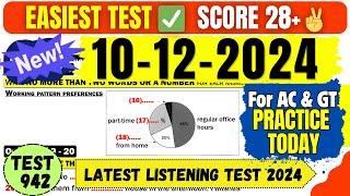 IELTS Listening Practice Test 2024 with Answers | 10.12.2024 | Test No - 942