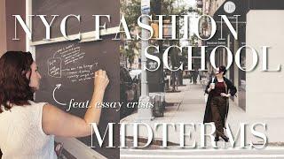 MIDTERMS CRISIS AT NYC FASHION SCHOOL | vlogmas day 1