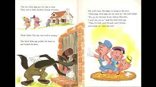 Disney Three Little Pigs Book Read By Pinto Colvig and Billy Bletcher 