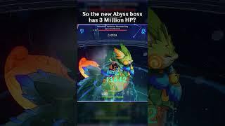 SO THE NEW ABYSS BOSS HAS 3 MILLION HP?