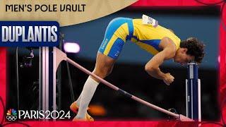 Mondo Duplantis breaks his own WORLD RECORD for gold on Olympic stage in Paris | NBC Sports