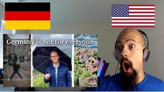 American Reacts TO Why you will struggle to live in Germany and why I don’t anymore | German Video