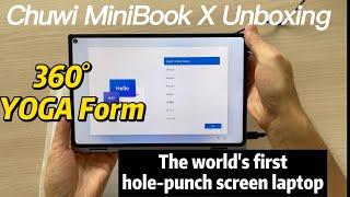 CHUWI MiniBook X Hole-punch Screen Laptop Unboxing | Minixpc.com