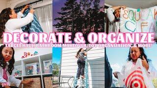 DECORATE & ORGANIZE WITH ME | TARGET CLOTHES, BATH & PLAYROOM HAUL | OG VLOG STYLE | Page Danielle