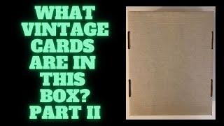 WHAT VINTAGE CARDS ARE IN THS RANDOM BOX THAT WAS PULLED OUT OF MY COLLECTION? PART 2 #vintagecards