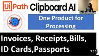 UiPath clipboard AI - Document processing - paste in uipath forms