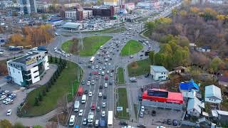 ДОРОЖНАЯ ОБСТАНОВКА НА МОСКОВСКОМ ШОССЕ ВЕЧЕРОМ 22.10.21/САМАРА/РОССИЯ