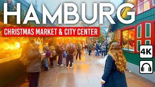 HAMBURG, Deutschland  Weihnachtsmärkte & Innenstadt 4K-Rundgang