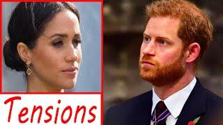 Harry not happy tensions with Meghan during big event AND Queen appeared not happy and uncomfortable