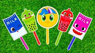 Satisfying video Some Lot's of BELLE CANDY lollipops | Cocomelon Baby Shark Hogi Pinkfong SpongeBob