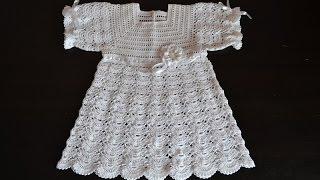 "Крестильное платье крючком. Анонс" (Christening dress crochet)