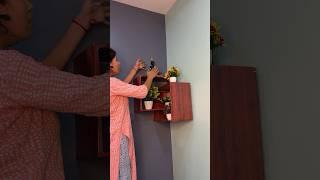 Corner wall shelf diy from cardboard  #shorts #youtubeshorts #viral #diy #crafts #trending #fun