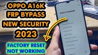 Oppo A16k Frp Bypass Android 11 2023 | Reset Option Not Working | Oppo New Security Frp | Unisoft Pk