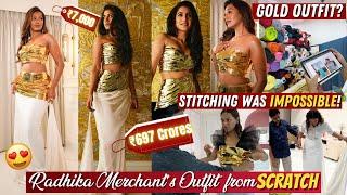 I made Radhika Merchant’s REAL GOLD OUTFIT from SCRATCH! ₹697 crore in ₹7000! Sarah Sarosh