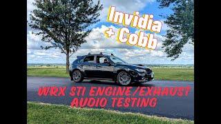 Pure Subaru Impreza WRX STi EJ257 Intake and Exhaust Raw Sound Audio Test Pulls #1 | Cobb/Invidia