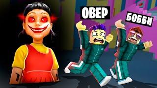 МЕГА ПОБЕГ ИЗ ИГРЫ В КАЛЬМАРА В ROBLOX